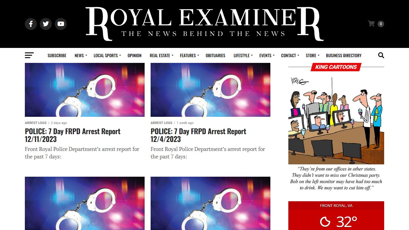 Arrest Logs - Royal Examiner